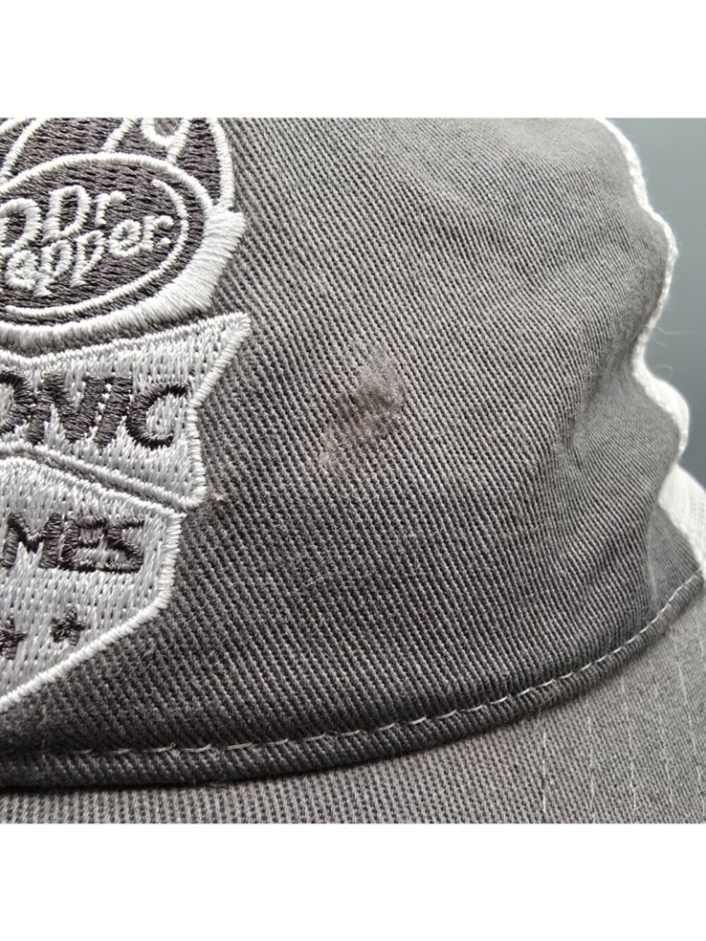 Dr Pepper Sonic Games 2023 Semifinalist Gray and White Mesh Back Dad Hat *Flaw - Picture 11 of 13